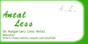 antal less business card